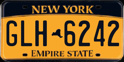 NY license plate GLH6242