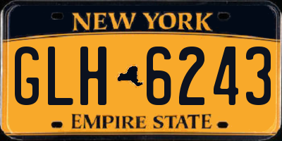NY license plate GLH6243