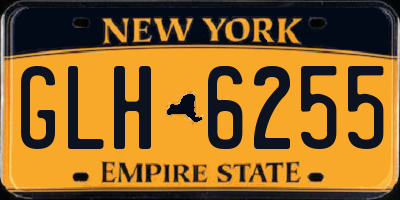 NY license plate GLH6255