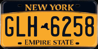 NY license plate GLH6258