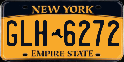 NY license plate GLH6272
