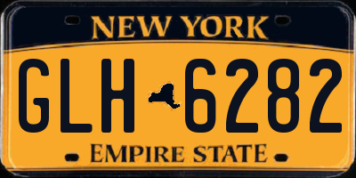 NY license plate GLH6282