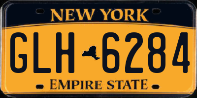 NY license plate GLH6284