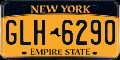 NY license plate GLH6290