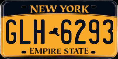NY license plate GLH6293