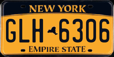 NY license plate GLH6306