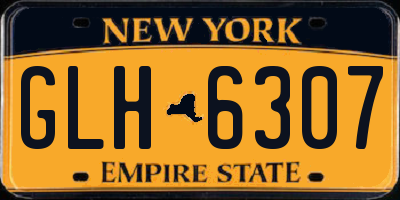 NY license plate GLH6307