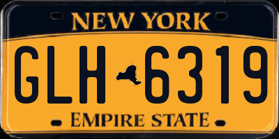 NY license plate GLH6319
