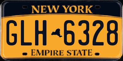 NY license plate GLH6328