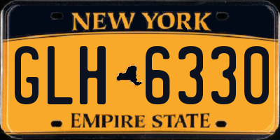 NY license plate GLH6330