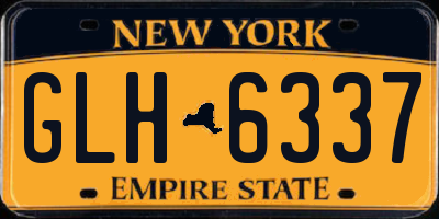 NY license plate GLH6337