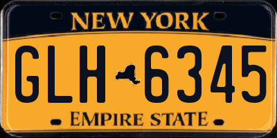 NY license plate GLH6345