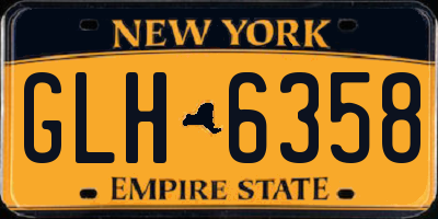 NY license plate GLH6358