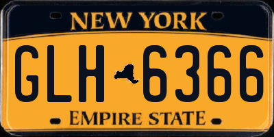 NY license plate GLH6366
