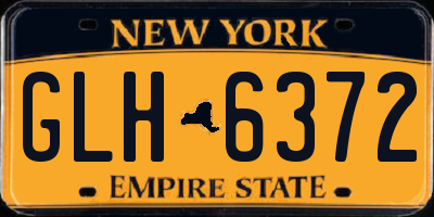 NY license plate GLH6372