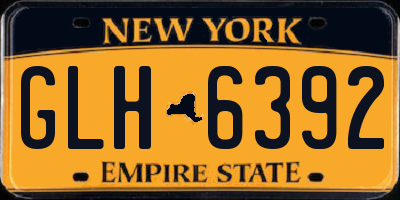 NY license plate GLH6392