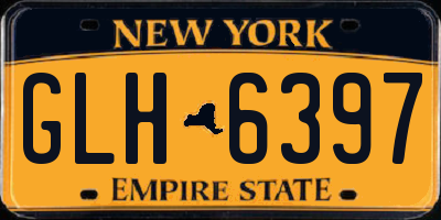 NY license plate GLH6397