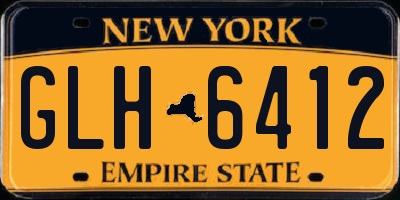 NY license plate GLH6412