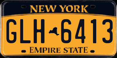 NY license plate GLH6413