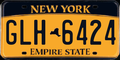 NY license plate GLH6424