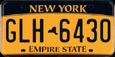 NY license plate GLH6430