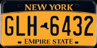 NY license plate GLH6432
