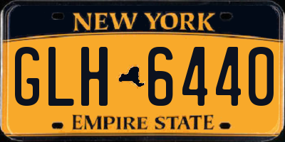 NY license plate GLH6440