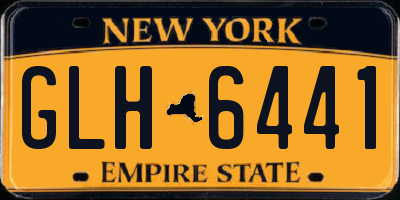 NY license plate GLH6441