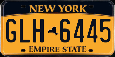 NY license plate GLH6445