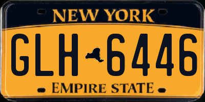 NY license plate GLH6446