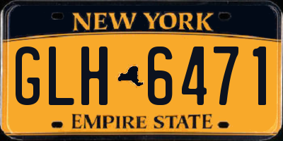 NY license plate GLH6471