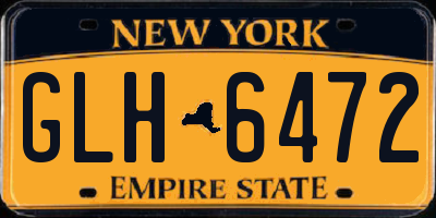 NY license plate GLH6472