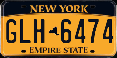 NY license plate GLH6474