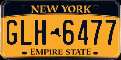 NY license plate GLH6477