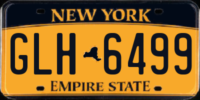 NY license plate GLH6499