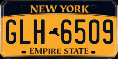 NY license plate GLH6509