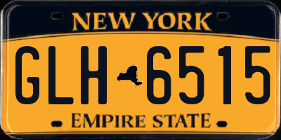 NY license plate GLH6515