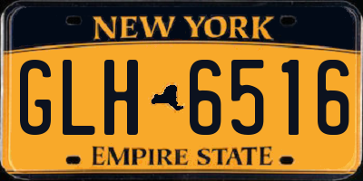 NY license plate GLH6516