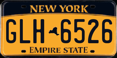 NY license plate GLH6526