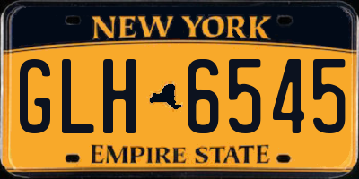 NY license plate GLH6545