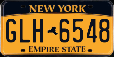 NY license plate GLH6548