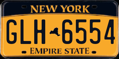 NY license plate GLH6554