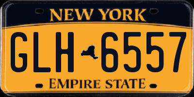 NY license plate GLH6557