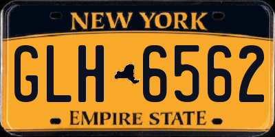 NY license plate GLH6562