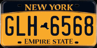 NY license plate GLH6568