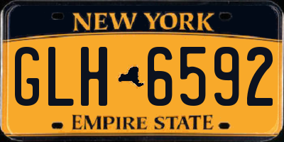 NY license plate GLH6592
