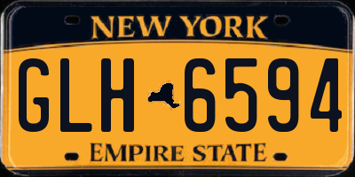 NY license plate GLH6594