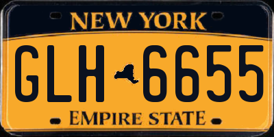 NY license plate GLH6655