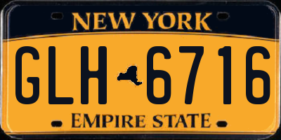 NY license plate GLH6716