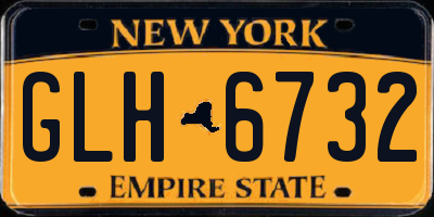 NY license plate GLH6732